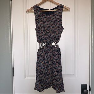 Lucca Couture Floral CutOut Dress Size Small
